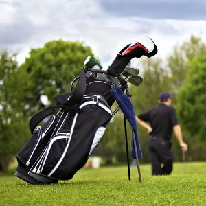 Coyote Springs Golf Club A Jack Nicklaus Signature Golf Course in Coyote Springs Nevada providing a premier golf experience to Henderson, Mesquite and Las Vegas premiere golf bag on the green
