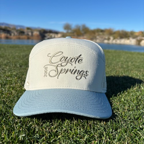Coyote Springs Script - Blue and White