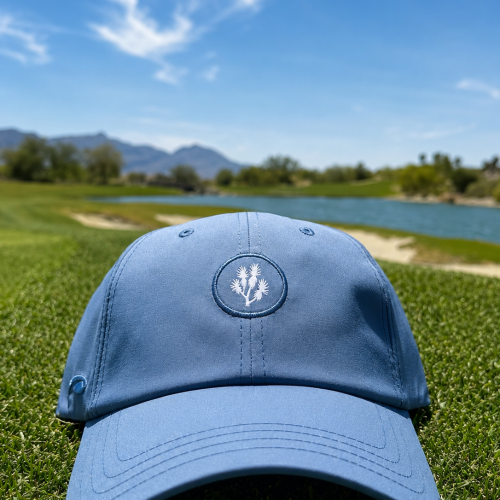 Light Blue Low Cut Logo Hat