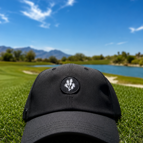 Black Low Cut Logo Hat