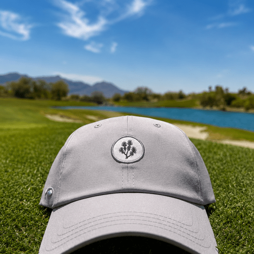 Grey Low Cut Logo Hat